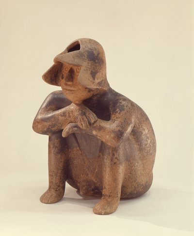 Seated man, Colima Culture by Pre Columbian Pre Columbian